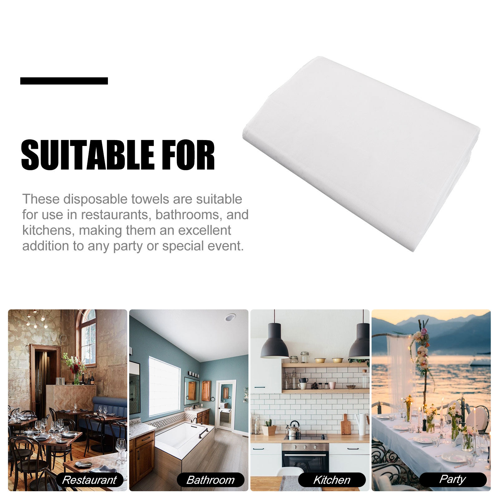 100Pcs Disposable Guest Towels - Spa Towel ulasan dan harga