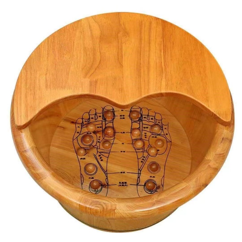Cedar Wood Foot Soaking Bucket - Foot Spa ulasan dan harga