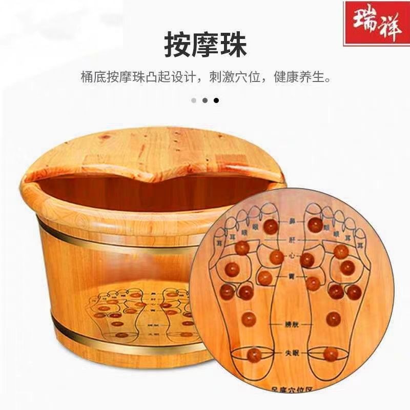 Cedar Wood Foot Soaking Bucket - Foot Spa ulasan dan harga