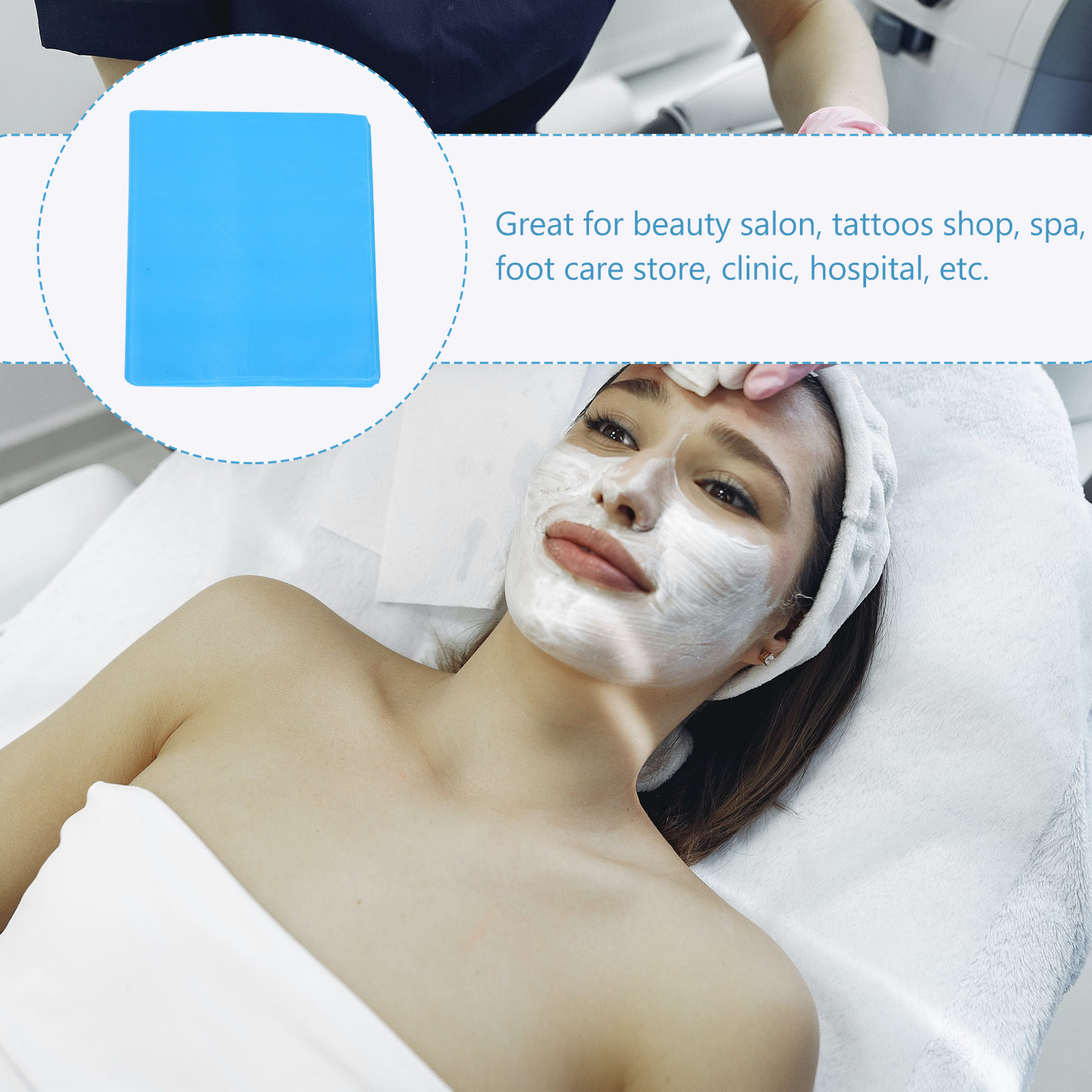 100Sheets Disposable Feet Towe - Spa Towel ulasan dan harga