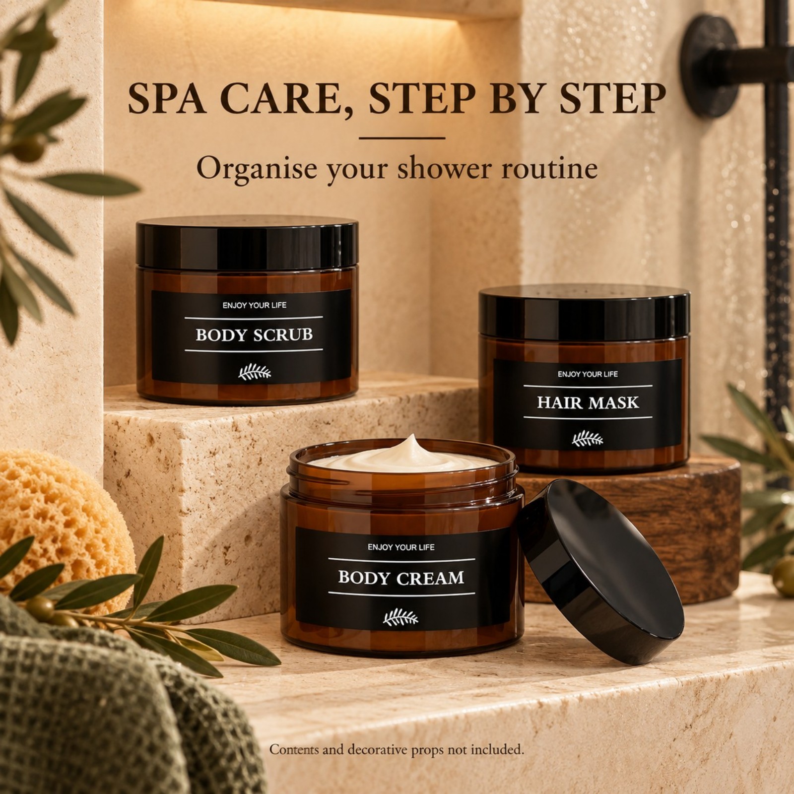 Bathroom Storage Jars with Lab - Bath Salts ulasan dan harga