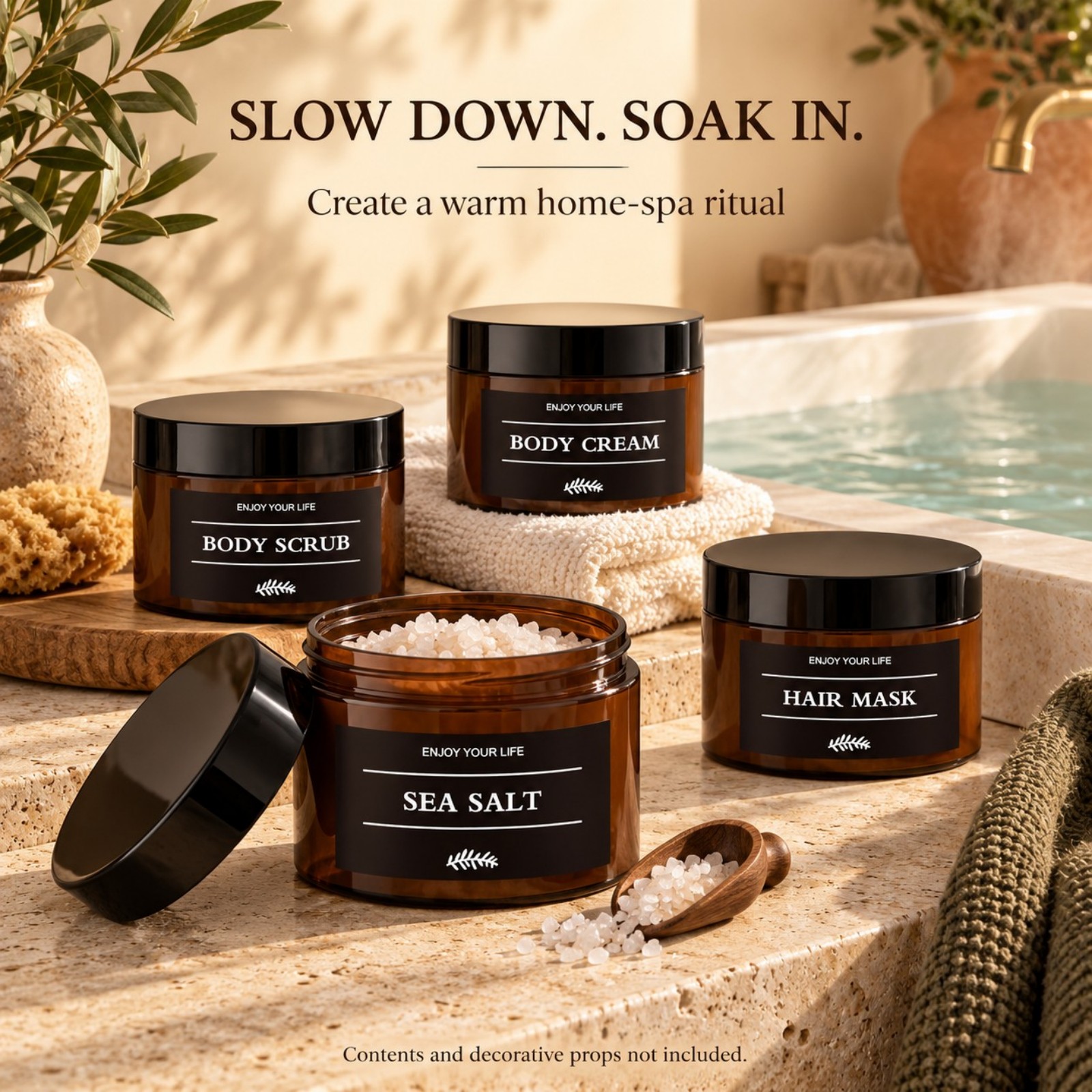 3PCS Bathroom Storage Jars wit - Bath Salts ulasan dan harga
