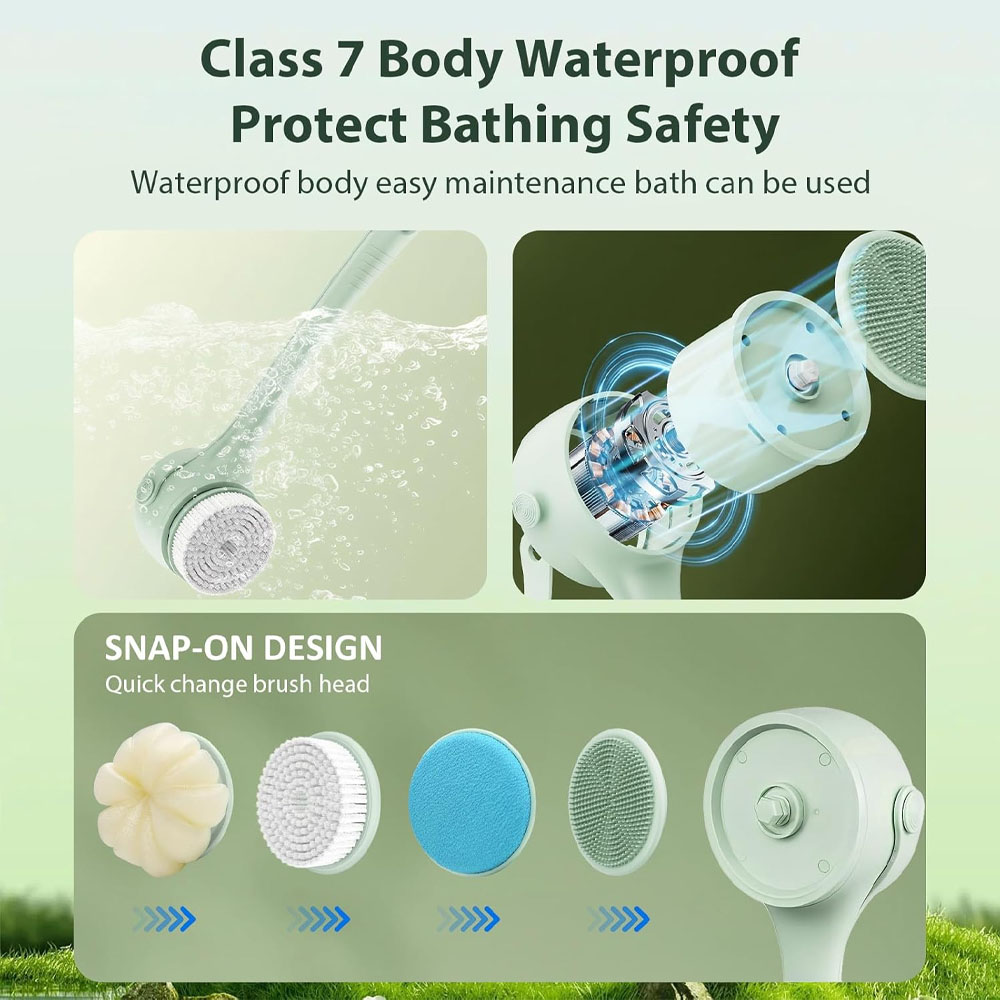 Electric Body Brush Back Scrub - Bath Salts ulasan dan harga