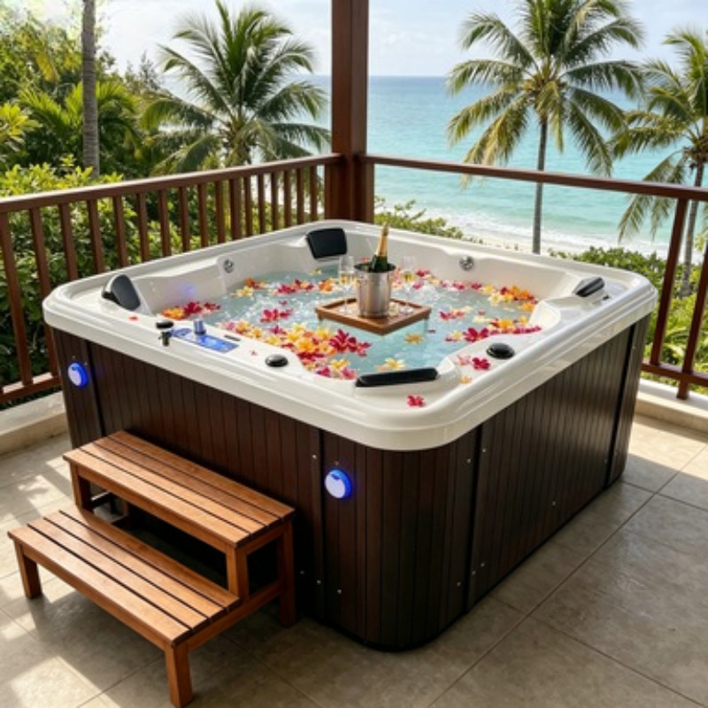 Acrylic Whirlpool Hot Tub Spa  - Spa Massager ulasan dan harga