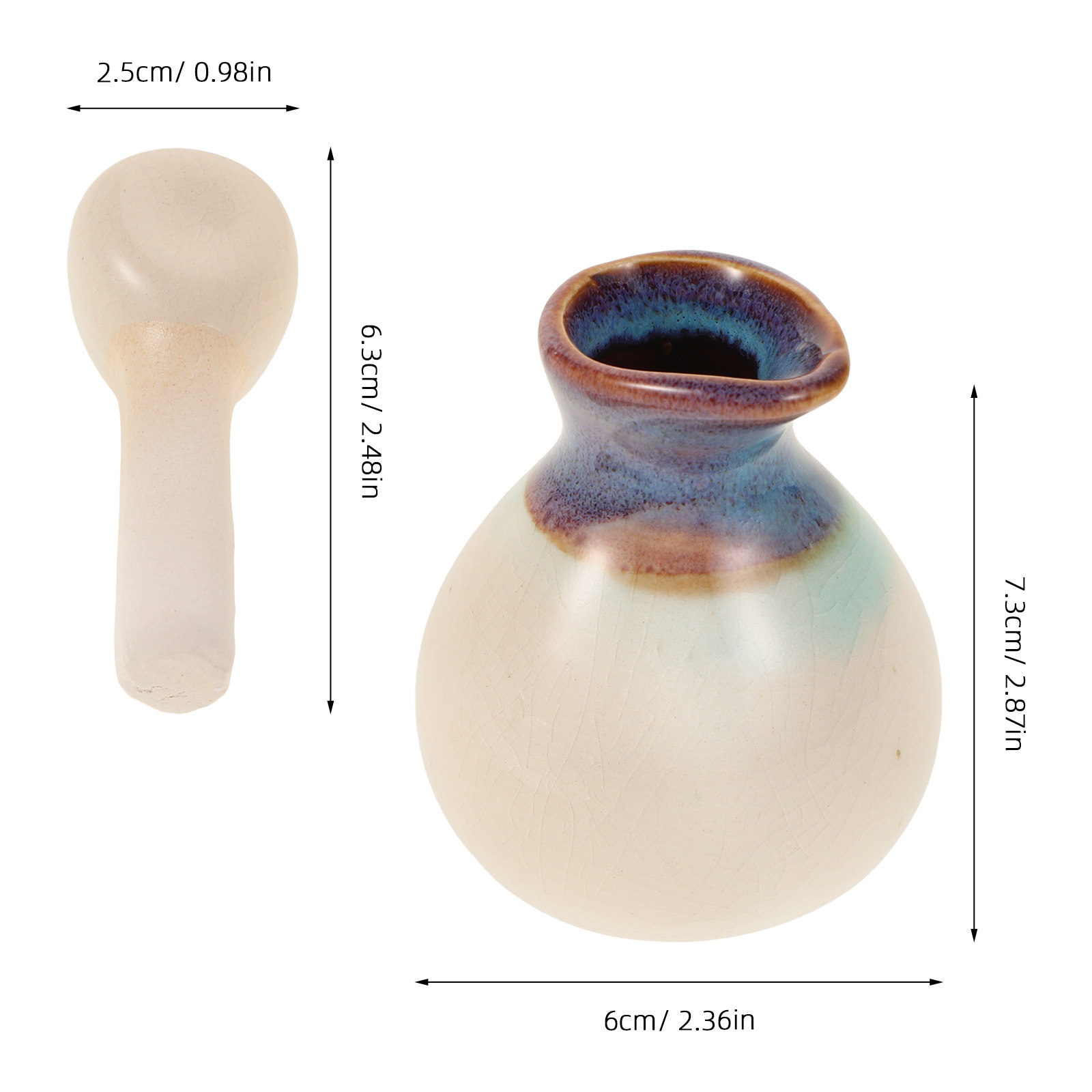 Ceramic Essential Oil Jar High - Spa Massager ulasan dan harga