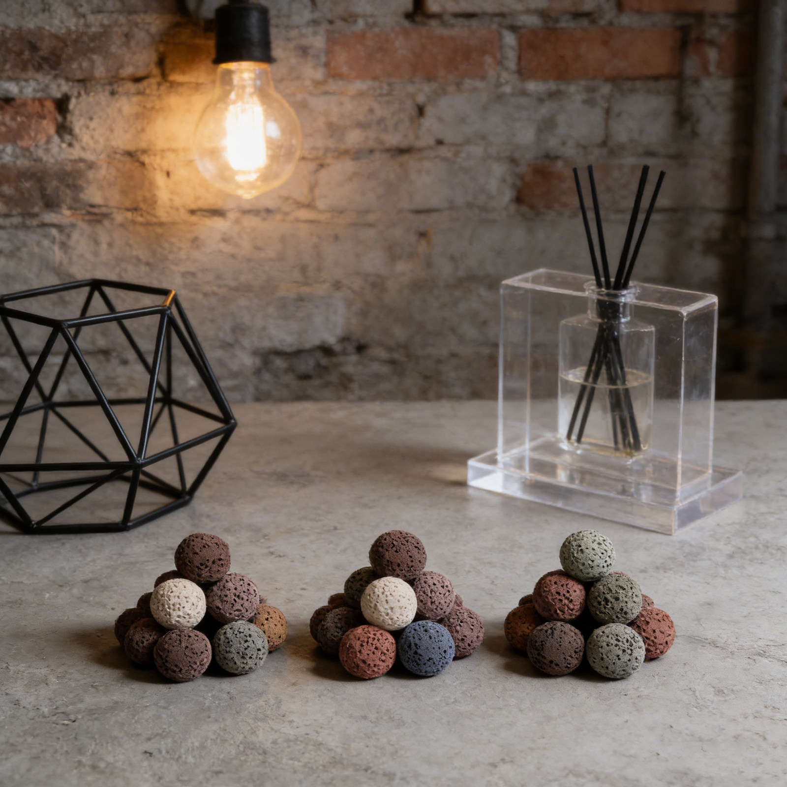 20Pcs Lava Rock Essential Oil  - Aromatherapy Diffuser ulasan dan harga