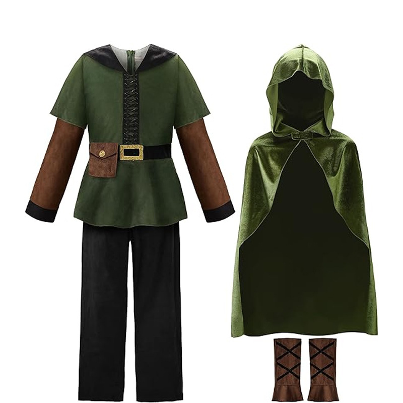 Medieval Hood Cape Cloak Robe  - Bathrobe ulasan dan harga