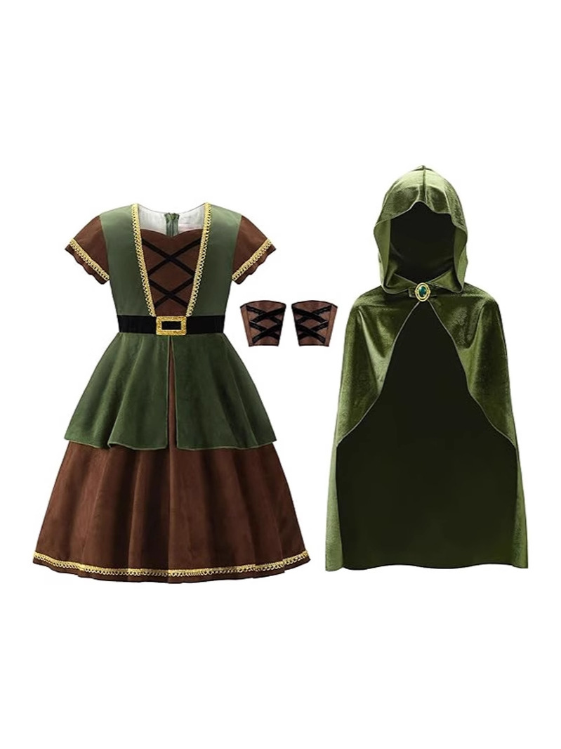 Medieval Hood Cape Cloak Robe  - Bathrobe ulasan dan harga
